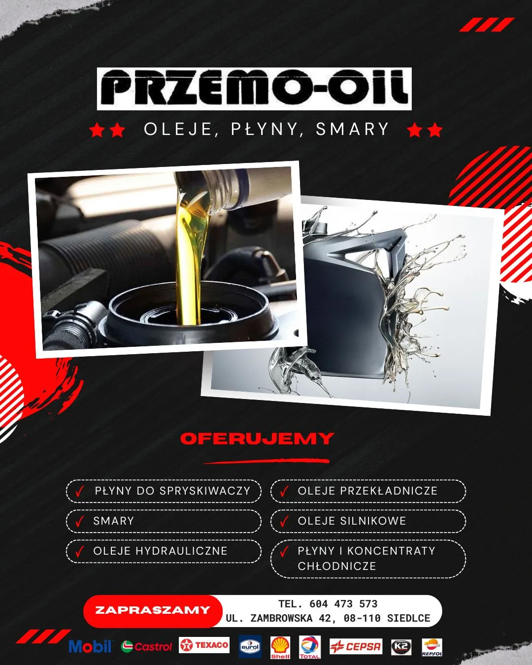 Przemo-Oil - oferujemy oleje i płyny eksploatacyjne